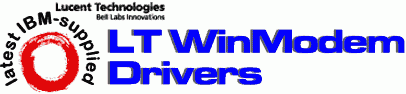 Latest IBM-supplied LT WinModem Drivers