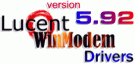 Version 5.92 Lucent WinModem Drivers